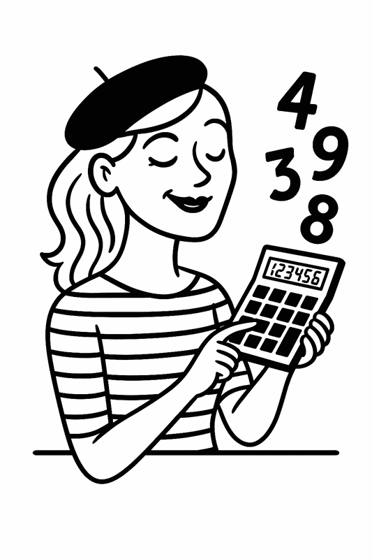 Gigi et sa calculatrice